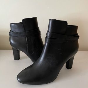 Lauren by Ralph Lauren Leather Black Booties